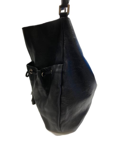 ANYA HINDMARCH（アニヤ・ハインドマーチ）ANYA HINDMARCH (アニヤ・ハインドマーチ) タッセルレザーワンショルダーバッグ ブラック サイズ:FREEの古着・服飾アイテム