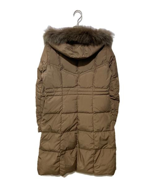 ANAYI（アナイ）ANAYI (アナイ) ブルーフォックスダウンコート ブラウン サイズ:SIZE38の古着・服飾アイテム