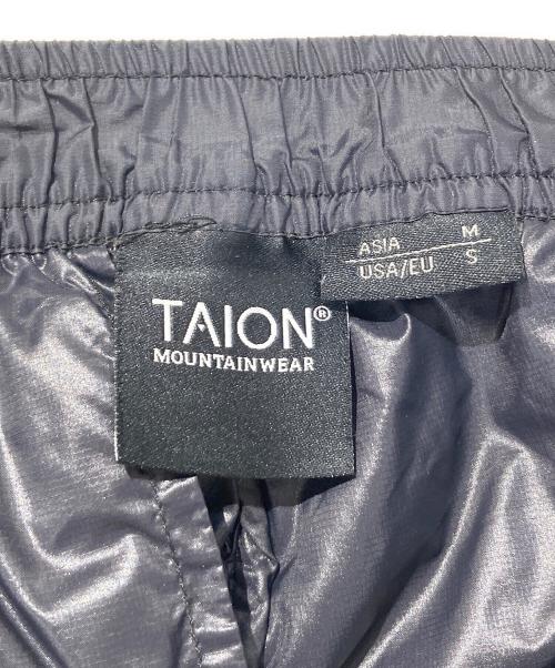TAION（タイオン）TAION (タイオン) ダウンパンツ ブラック サイズ:Mの古着・服飾アイテム