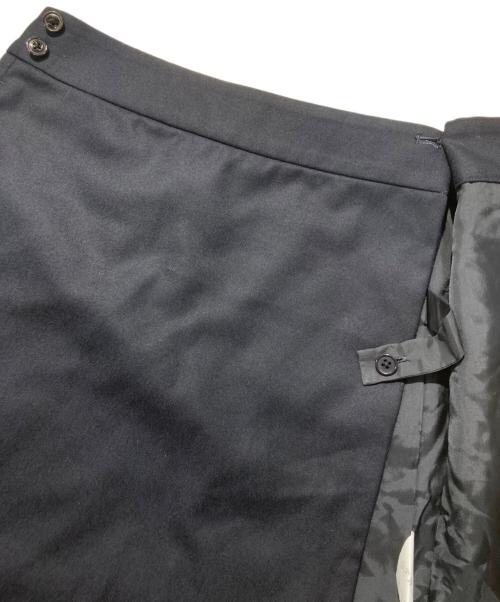HYKE（ハイク）HYKE (ハイク) ウールラップスカート ネイビー サイズ:SIZE 1の古着・服飾アイテム