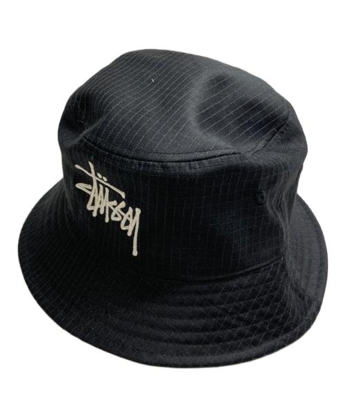 stussy（ステューシー）stussy (ステューシー) Grid Basic Bucket Hat ブラックの古着・服飾アイテム