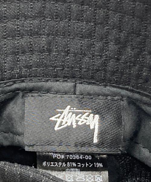 stussy（ステューシー）stussy (ステューシー) Grid Basic Bucket Hat ブラックの古着・服飾アイテム