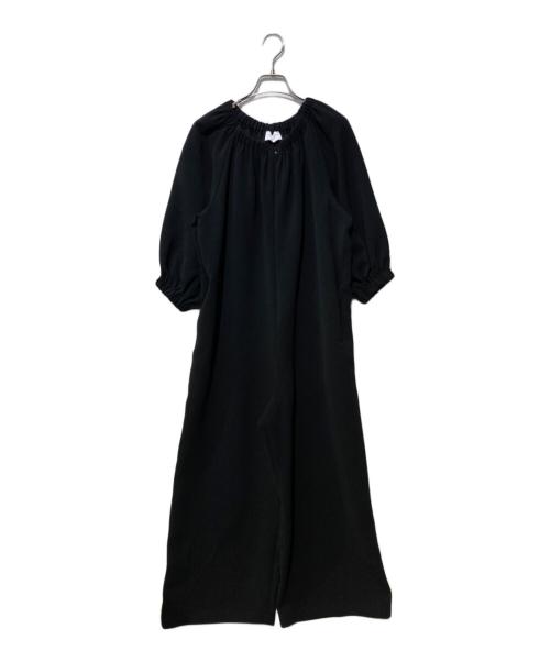 UNITED ARROWS（ユナイテッドアローズ）UNITED ARROWS (ユナイテッドアローズ) COMFY ギャザーオールインワン ブラック サイズ:38の古着・服飾アイテム