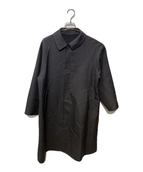 SHIPS Primary navy label（シップス プライマリー ネイビー レーベル）SHIPS Primary navy label (シップス プライマリー ネイビー レーベル) リバーシブルステンカラーコート ブラック サイズ:38の古着・服飾アイテム