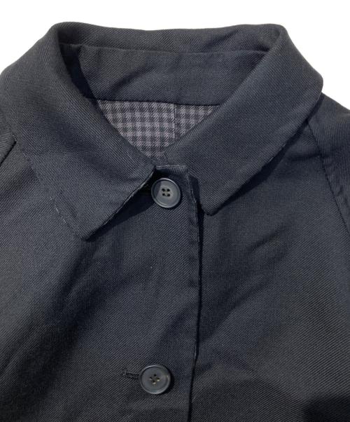 SHIPS Primary navy label（シップス プライマリー ネイビー レーベル）SHIPS Primary navy label (シップス プライマリー ネイビー レーベル) リバーシブルステンカラーコート ブラック サイズ:38の古着・服飾アイテム