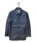 45rpm45アールピーエム）の古着「インディゴ染デニムカバーオール」｜インディゴ