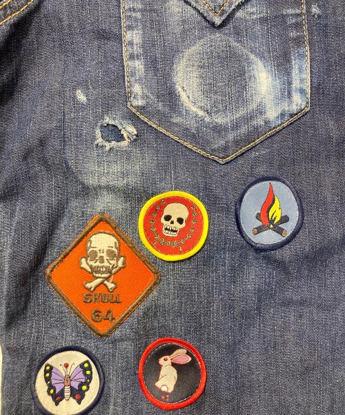 DSQUARED2（ディースクエアード）DSQUARED2 (ディースクエアード) ダンガリーシャツ インディゴ サイズ:SIZE 44の古着・服飾アイテム