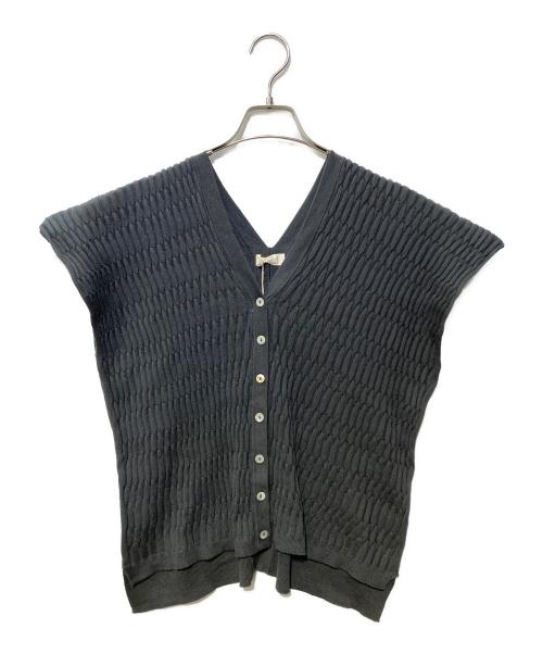 SISAM（シサム）SISAM (シサム) OCタイルニットカーディガン グレー サイズ:FREE 未使用品の古着・服飾アイテム