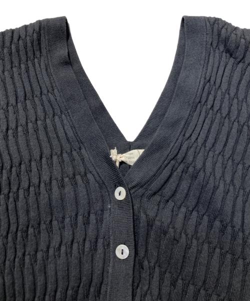 SISAM（シサム）SISAM (シサム) OCタイルニットカーディガン グレー サイズ:FREE 未使用品の古着・服飾アイテム