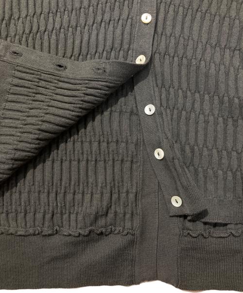 SISAM（シサム）SISAM (シサム) OCタイルニットカーディガン グレー サイズ:FREE 未使用品の古着・服飾アイテム