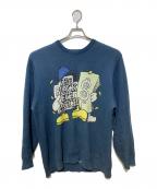 BlackEyePatchブラックアイパッチ）の古着「クルーネックニット」｜ブルー