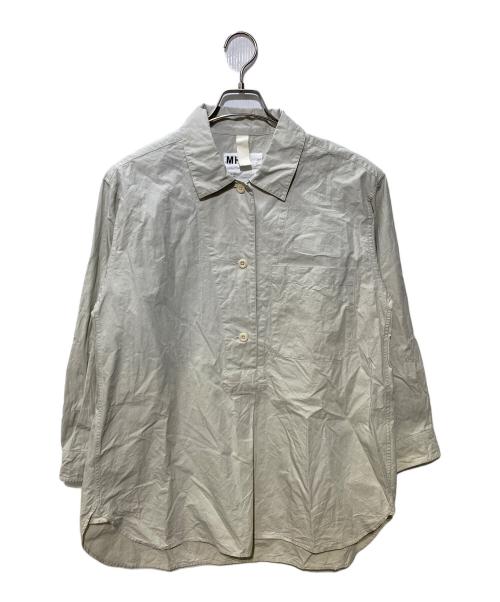 MHL（エムエイチエル）MHL (エムエイチエル) コットンプルオーバーシャツ ホワイト サイズ:SIZE2の古着・服飾アイテム
