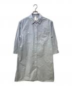 MHLエムエイチエル）の古着「END ON END COTTON WEAVE DRESS」｜ブルー