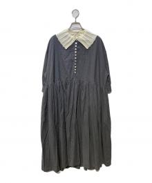 haupia（ハウピア）の古着「森からお便りワンピース」｜グレー