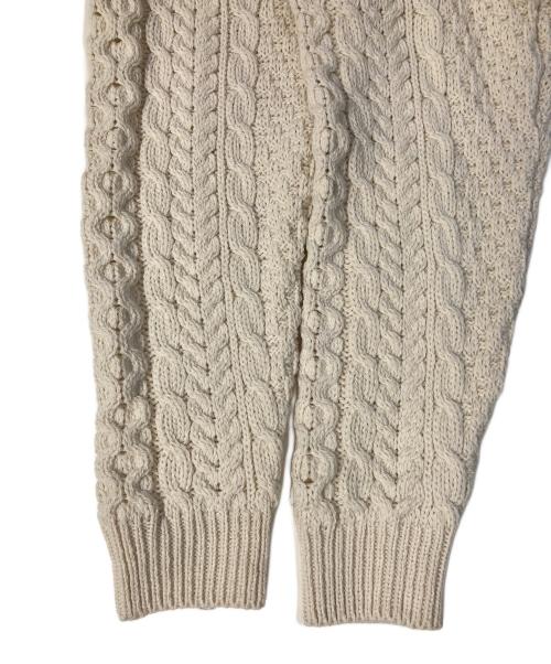 aran WOOLLEN MILLS（アラン ウーレンミルズ）aran WOOLLEN MILLS (アラン ウーレンミルズ) トラディショナル ローゲージニットカーディガン ホワイト サイズ:Ⅼの古着・服飾アイテム