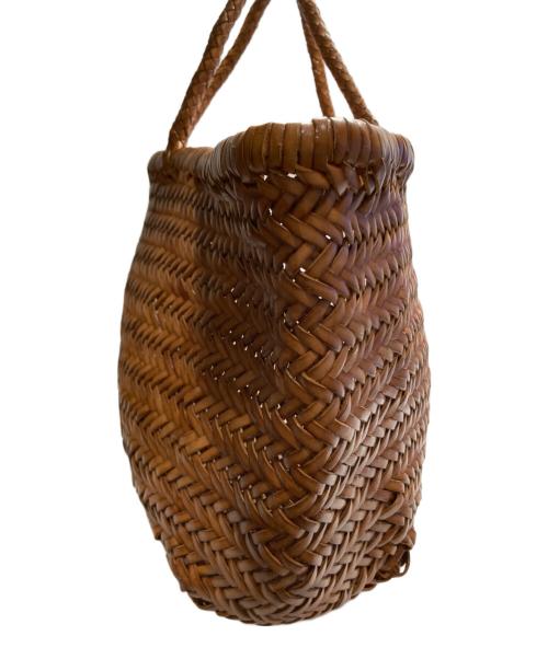 SAINT CHRISTOPHER（セント クリストファー）SAINT CHRISTOPHER (セント クリストファー) メッシュレザートートバッグ ブラウン サイズ:FREEの古着・服飾アイテム