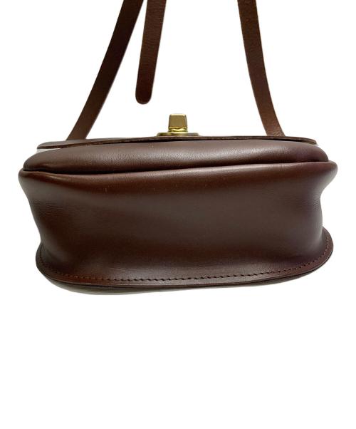 Mimi Berry（ミミベリー）Mimi Berry (ミミベリー) レザーショルダーバッグ ブラウン サイズ:FREEの古着・服飾アイテム