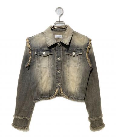 laguagem グレー デニム ボンバージャケット 中古・古着通販】LAGUA GEM (ラグアジェム) CUT OFF COMPACTデニム