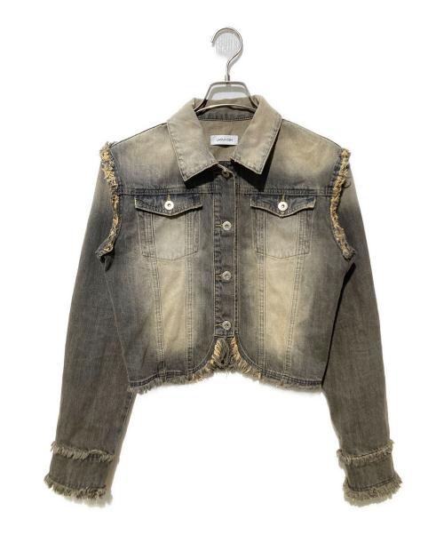 LAGUA GEM（ラグアジェム）LAGUA GEM (ラグアジェム) CUT OFF COMPACTデニムジャケット グレー サイズ:Mの古着・服飾アイテム