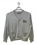 Hysteric Glamourヒステリックグラマー）の古着「SMOKING GIRLジャカード カーディガン」｜グレー