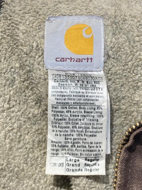 CarHartt（カーハート）CarHartt (カーハート) ダックジャケット ブラウン サイズ:Lの古着・服飾アイテム
