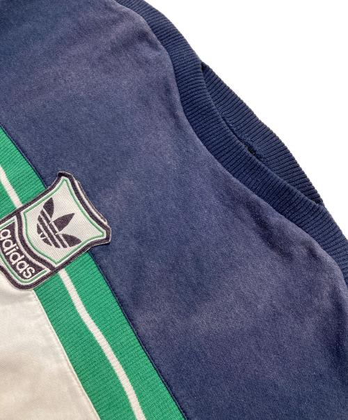 adidas（アディダス）adidas (アディダス) センタートレフォイルロゴスウェット ネイビー サイズ:XLの古着・服飾アイテム