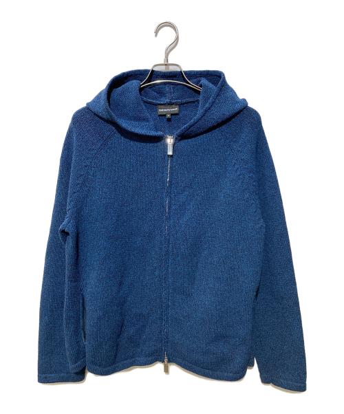 EMPORIO ARMANI（エンポリオ アルマーニ）EMPORIO ARMANI (エンポリオ アルマーニ) ジップパーカー ネイビー サイズ:Ⅿの古着・服飾アイテム