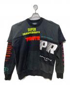 DIESELディーゼル）の古着「ドッキングスウェット」｜ブラック