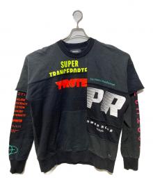 DIESEL（ディーゼル）の古着「ドッキングスウェット」｜ブラック