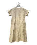 SWINSWINGスウィンスウィング）の古着「リネン混ワンピース」｜ベージュ