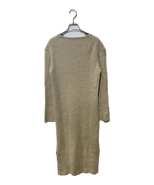 AMOMENTO（アモーメント）AMOMENTO (アモーメント) ニットワンピース ベージュ サイズ:FREEの古着・服飾アイテム