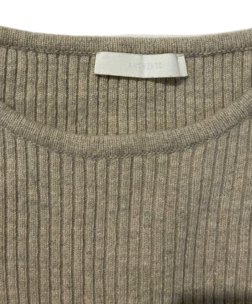 AMOMENTO（アモーメント）AMOMENTO (アモーメント) ニットワンピース ベージュ サイズ:FREEの古着・服飾アイテム