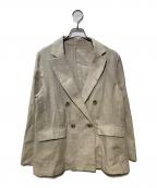 SLOBE IENAスローブ イエナ）の古着「フレンチリネンジャケット」｜ベージュ