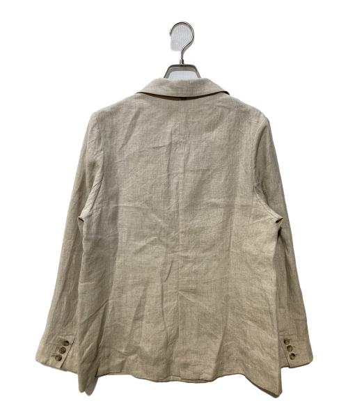 SLOBE IENA（スローブ イエナ）SLOBE IENA (スローブ イエナ) フレンチリネンジャケット ベージュ サイズ:サイズ表記なしの古着・服飾アイテム