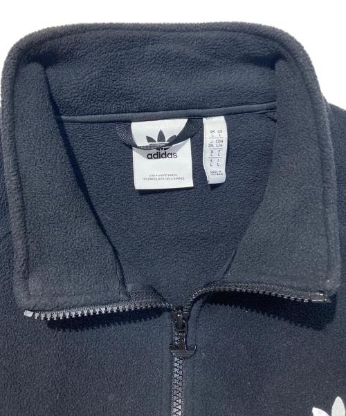 adidas（アディダス）adidas (アディダス) フリースジャケット ブラック サイズ:2XⅬの古着・服飾アイテム