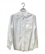 BURBERRY LONDONバーバリーロンドン）の古着「レースディテールドレスシャツ」｜ホワイト