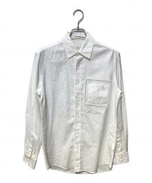 BURBERRY LONDON（バーバリーロンドン）の古着「レースディテールドレスシャツ」｜ホワイト