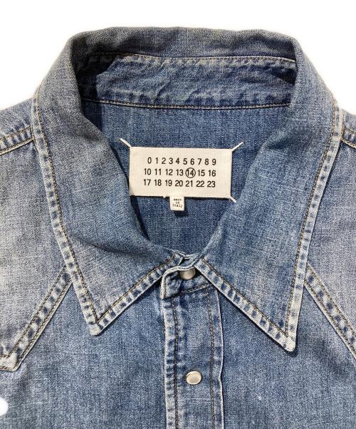 Maison Margiela（メゾンマルジェラ）Maison Margiela (メゾンマルジェラ) ウエスタンデニムシャツ インディゴ サイズ:SIZE 40の古着・服飾アイテム