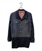 COMME des GARCONS JUNYA WATANABE MAN×LEVI'Sコム デ ギャルソン ジュンヤ ワタナベ マン×リーバイス）の古着「ドッキングコート」｜インディゴ×ネイビー