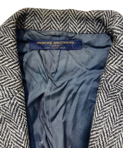 BROOKS BROTHERS 346（ブルックスブラザーズ 346）BROOKS BROTHERS 346 (ブルックスブラザーズ 346) ウールヘリンボーンテーラードジャケット グレー サイズ:サイズ表記無しの古着・服飾アイテム