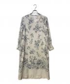 Ameriアメリ）の古着「フラワープリントワンピース」｜ホワイト