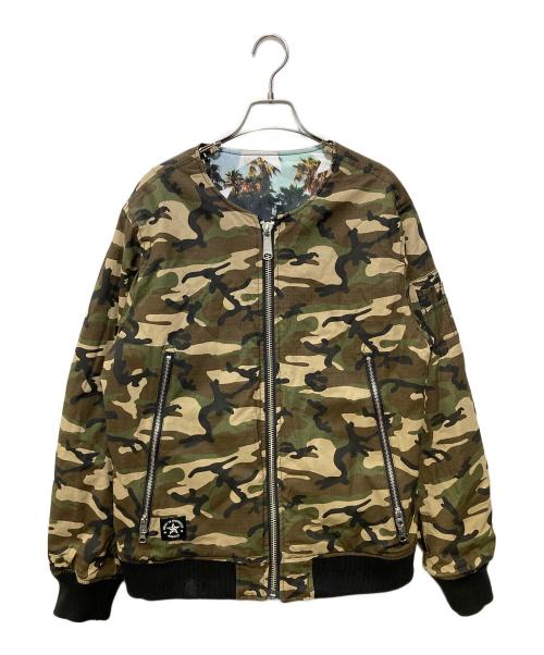 Montley（モーレー）Montley (モーレー) リバーシブルカモブルゾン ブラック サイズ:サイズ表記無しの古着・服飾アイテム