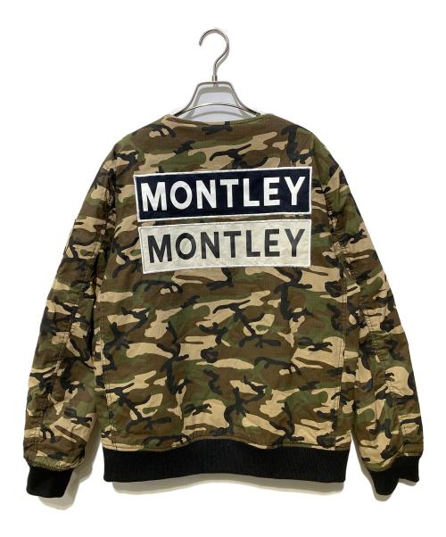 Montley（モーレー）Montley (モーレー) リバーシブルカモブルゾン ブラック サイズ:サイズ表記無しの古着・服飾アイテム