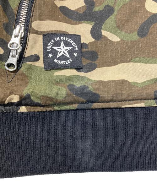 Montley（モーレー）Montley (モーレー) リバーシブルカモブルゾン ブラック サイズ:サイズ表記無しの古着・服飾アイテム