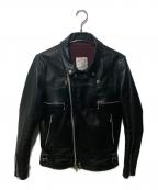 UNDERCOVERアンダーカバー）の古着「ダブルライダースジャケット」｜ブラック