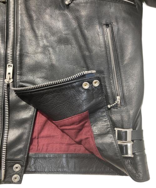 UNDERCOVER（アンダーカバー）UNDERCOVER (アンダーカバー) ダブルライダースジャケット ブラック サイズ:4の古着・服飾アイテム