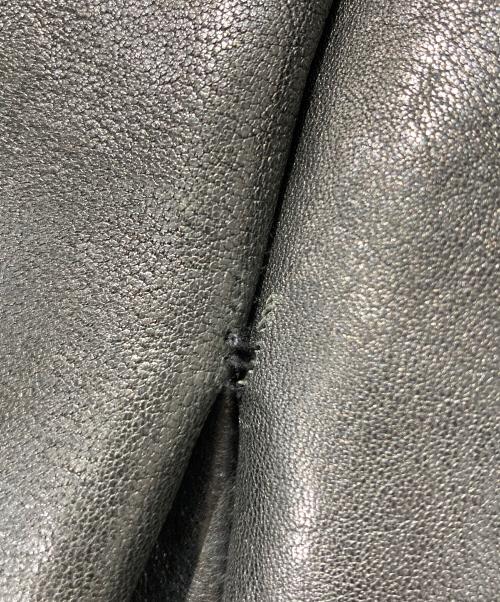 NO ID.（ノーアイディー）NO ID. (ノーアイディー) Lamb Vegetable Fake Mouton Reversible Hooded Blouson ブラック サイズ:SIZE2の古着・服飾アイテム