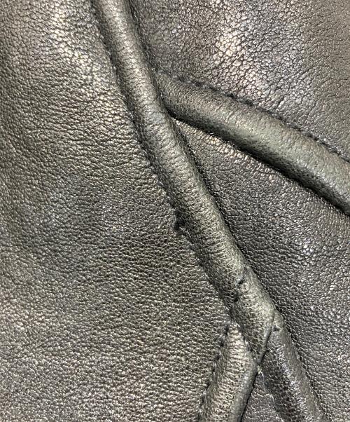 NO ID.（ノーアイディー）NO ID. (ノーアイディー) Lamb Vegetable Fake Mouton Reversible Hooded Blouson ブラック サイズ:SIZE2の古着・服飾アイテム