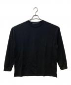 NO ID.ノーアイディー）の古着「スムースC/N-BIGプルオーバー」｜ブラック