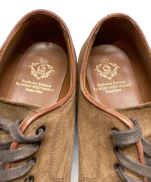AFFAN WELT WORKS（アファン ウェルト ワークス）AFFAN WELT WORKS (アファン ウェルト ワークス) スウェードシューズ ブラウン サイズ:8　1/2の古着・服飾アイテム